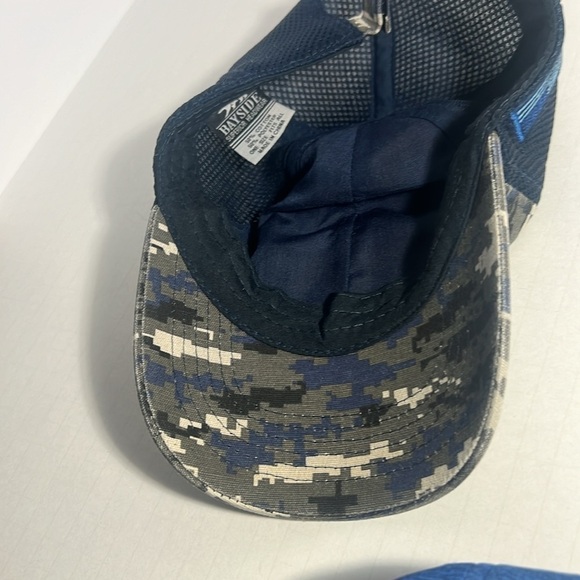 🧢Mens Blue Digital Camo Mesh Cap removable patch! One Size - Picture 3 of 4